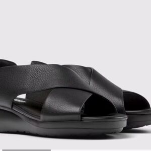 Camper Women's Black Leather Sandals